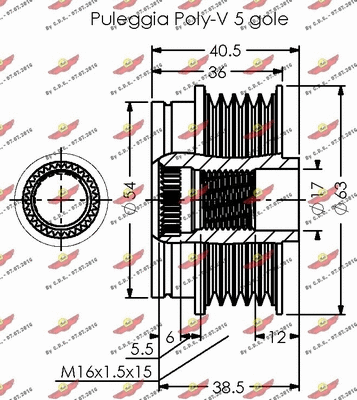 03.81791 AUTOKIT Механизм свободного хода генератора (фото 2)