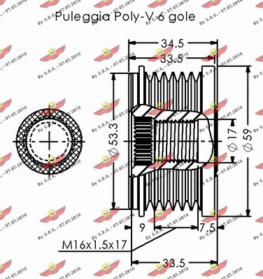 03.81804 AUTOKIT Механизм свободного хода генератора (фото 2)