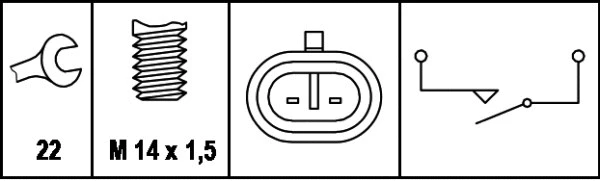 6ZF 008 621-011 BEHR/HELLA/PAGID Выключатель, фара заднего хода (фото 2)