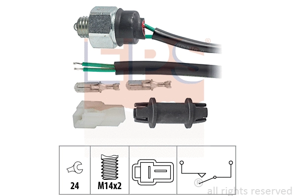 1.860.225 EPS Выключатель, фара заднего хода (фото 1)