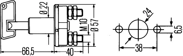 6EK 002 843-001 BEHR/HELLA/PAGID Выключатель аккумуляторной батареи, аккумуляторная батарея (фото 2)