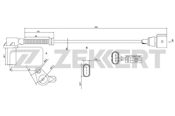 SE-4003 ZEKKERT Датчик импульсов (фото 1)