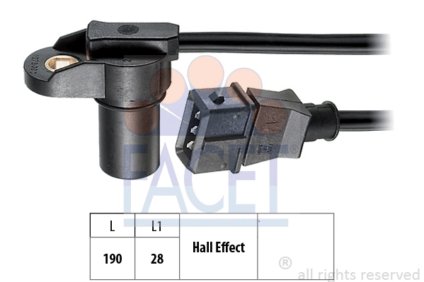 9.0278 FACET Датчик, положение распределительного вала (фото 1)