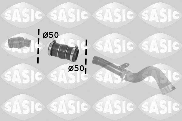 3334028 SASIC Трубка нагнетаемого воздуха (фото 1)