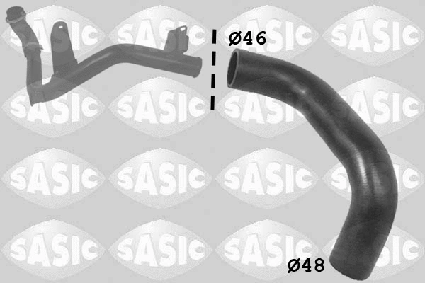 3336012 SASIC Трубка нагнетаемого воздуха (фото 1)