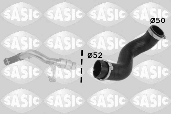 3336215 SASIC Трубка нагнетаемого воздуха (фото 1)