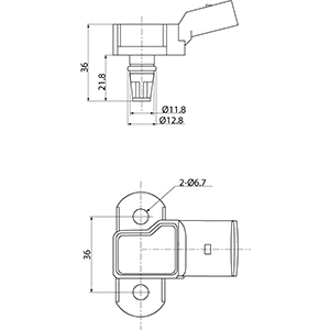182052 HC-CARGO Датчик, давление во впускной трубе (фото 3)