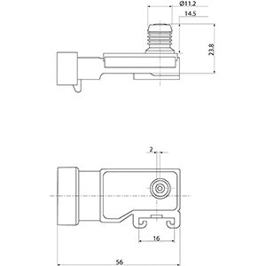182058 HC-CARGO Датчик, давление во впускной трубе (фото 3)
