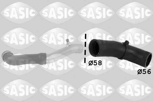 3356024 SASIC Трубка нагнетаемого воздуха (фото 1)