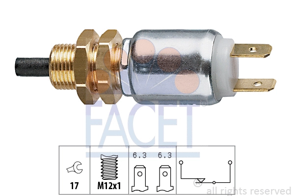 7.1014 FACET Выключатель фонаря сигнала торможения (фото 1)