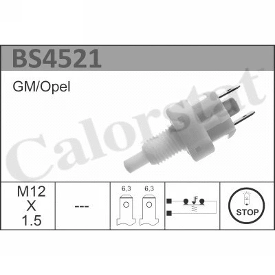 BS4521 VERNET-CALORSTAT Выключатель фонаря сигнала торможения (фото 1)