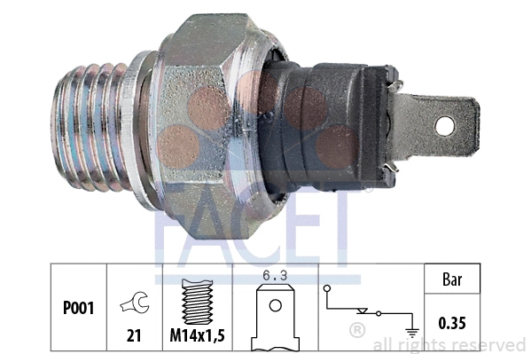7.0006 FACET Датчик давления масла (фото 1)