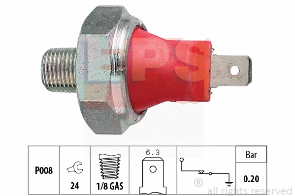 1.800.035 EPS Датчик давления масла (фото 1)