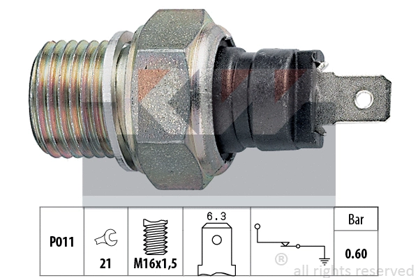500021 KW Датчик давления масла (фото 1)