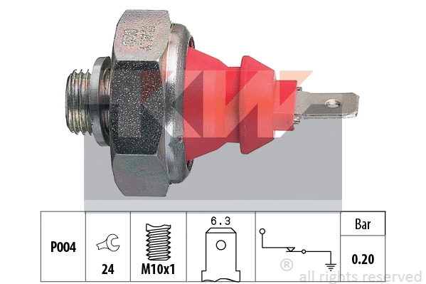 500 072 KW Датчик давления масла (фото 1)