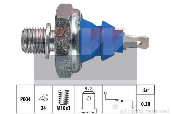 500108 KW Датчик давления масла (фото 1)