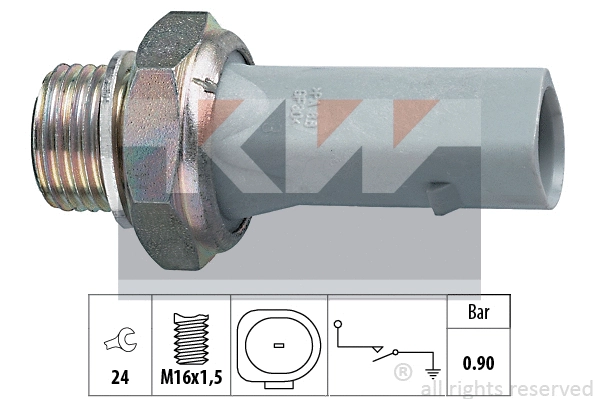 500150 KW Датчик давления масла (фото 1)