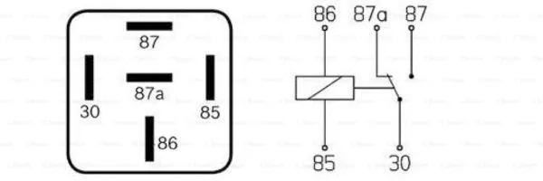 0 332 204 125 BOSCH Реле, рабочий ток (фото 1)