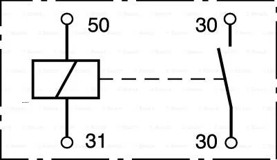 0 333 006 004 BOSCH Реле, рабочий ток (фото 2)