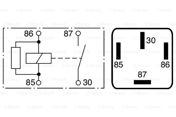 0 986 332 023 BOSCH Реле, рабочий ток (фото 1)