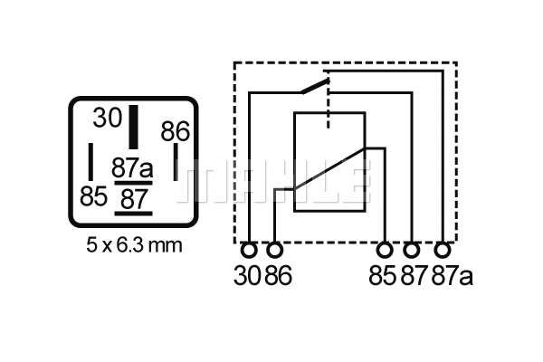 MR 63 KNECHT/MAHLE Реле, рабочий ток (фото 2)
