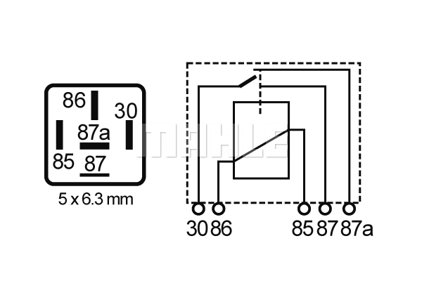 MR 76 KNECHT/MAHLE Реле, рабочий ток (фото 2)