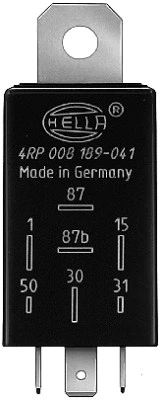 4RP 008 189-041 BEHR/HELLA/PAGID Реле, топливный насос (фото 1)