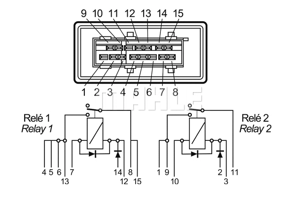 MR 7 KNECHT/MAHLE Многофункциональное реле (фото 2)