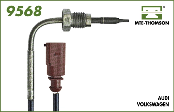 9568 MTE-THOMSON Датчик, температура выхлопных газов (фото 1)
