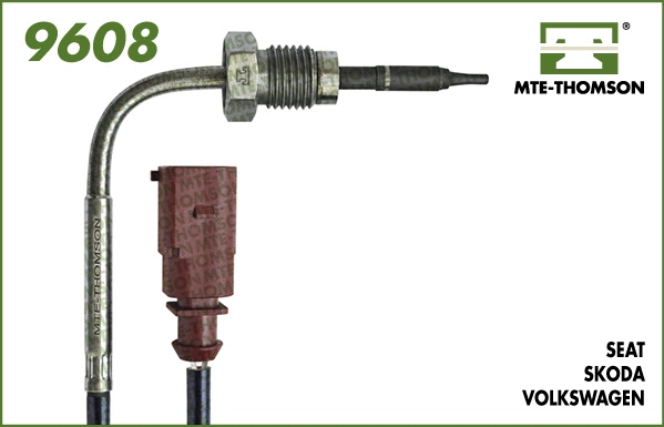 9608 MTE-THOMSON Датчик, температура выхлопных газов (фото 1)