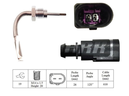 LXT280 LEMARK Датчик, температура выхлопных газов (фото 1)