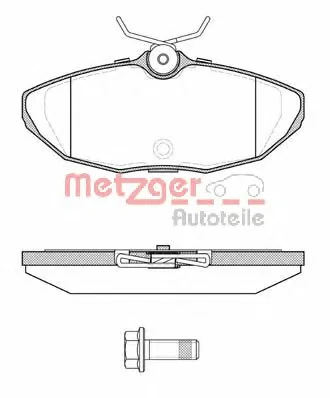 0732.00 METZGER Тормозные колодки (фото 1)