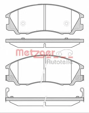 0771.32 METZGER Тормозные колодки (фото 1)