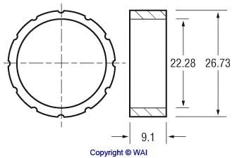 62-1803 WAIGLOBAL Втулка, вал стартера (фото 2)