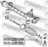 Превью - 0121-ZZE120R FEBEST Наконечник поперечной рулевой тяги (фото 2)