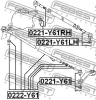 Превью - 0221-Y61 FEBEST Наконечник поперечной рулевой тяги (фото 2)