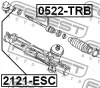 Превью - 2121-ESC FEBEST Наконечник поперечной рулевой тяги (фото 2)