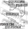 Превью - 2121-FOCIILH FEBEST Наконечник поперечной рулевой тяги (фото 2)