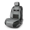 MLT-320G BK/D.GY AUTOPROFI Накидка на сиденье multi comfort анатом., 3 предм, экокожа, чёрн./т.серый
