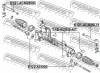 Превью - 0122-ACM26 FEBEST Осевой шарнир, рулевая тяга (фото 2)