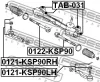 Превью - 0122-KSP90 FEBEST Осевой шарнир, рулевая тяга (фото 2)