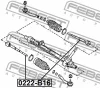 Превью - 0222-B16 FEBEST Осевой шарнир, рулевая тяга (фото 2)