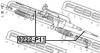 Превью - 0222-P11 FEBEST Осевой шарнир, рулевая тяга (фото 2)