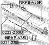 Превью - 0222-Z50U FEBEST Осевой шарнир, рулевая тяга (фото 2)