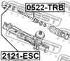 Превью - 0522-TRB FEBEST Осевой шарнир, рулевая тяга (фото 2)