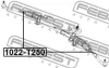 Превью - 1022-T250 FEBEST Осевой шарнир, рулевая тяга (фото 2)