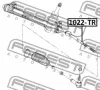 Превью - 1022-TR FEBEST Осевой шарнир, рулевая тяга (фото 2)