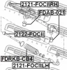 Превью - 2122-FOCII FEBEST Осевой шарнир, рулевая тяга (фото 2)