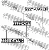 Превью - 2222-CA7 FEBEST Осевой шарнир, рулевая тяга (фото 2)