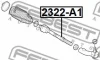 Превью - 2322-A1 FEBEST Осевой шарнир, рулевая тяга (фото 2)
